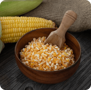 Degermed Yellow Flaking Grits